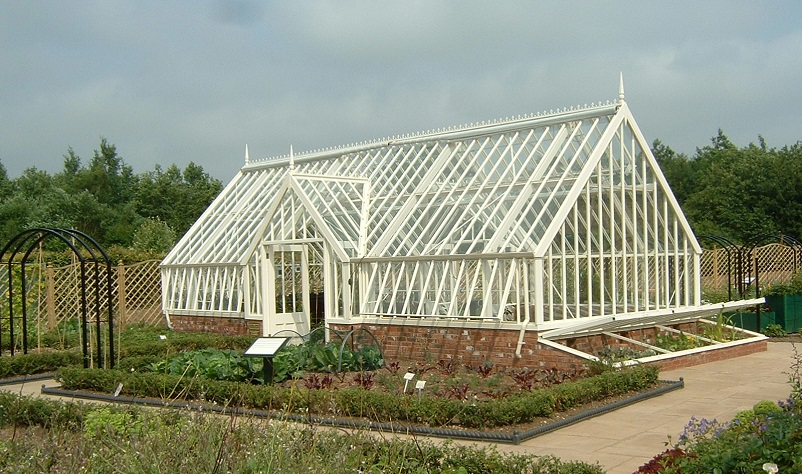 Greenhouse at Garden Organic in Ryton