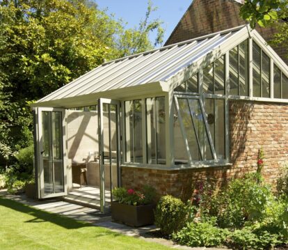 Bespoke conservatory with endless swimming pool