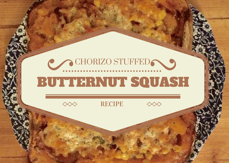Chorizo stuffed butternut squash