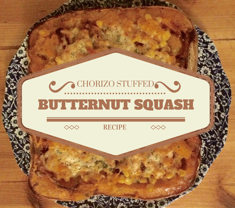 Chorizo stuffed butternut squash