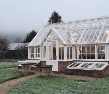 Wintry greenhouse