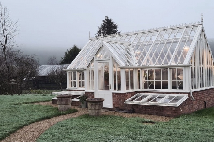Wintry greenhouse
