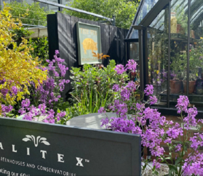THE PIG collaborating with Alitex on their stand at Chelsea Flower Show