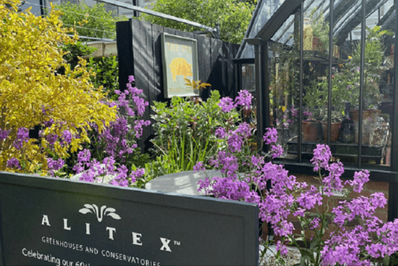 THE PIG collaborating with Alitex on their stand at Chelsea Flower Show