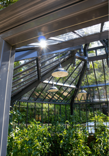 bespoke hexagonal greenhouse