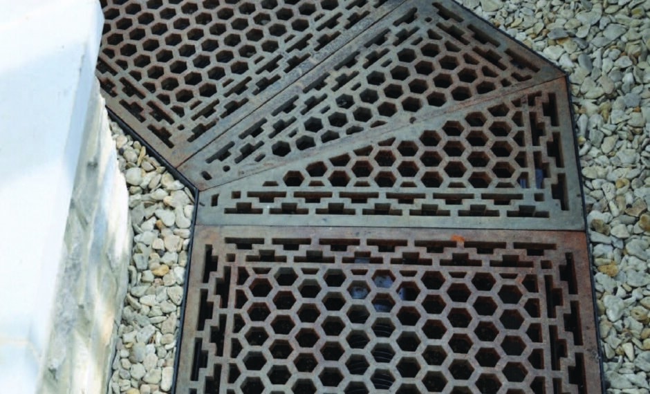 Cast Iron Floor Grids at a 135 degree angle