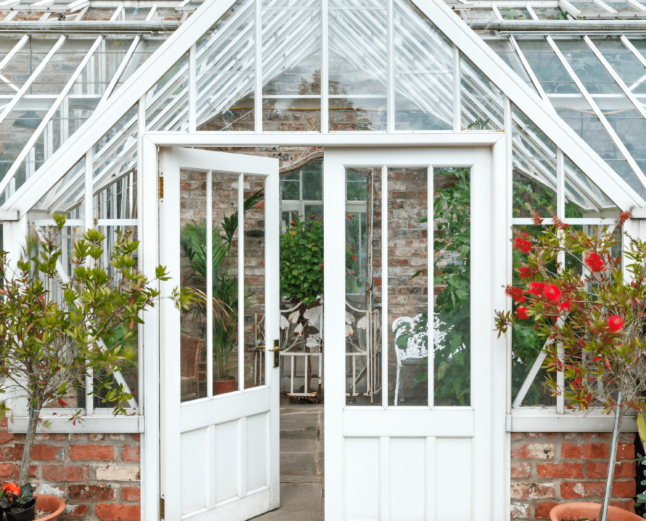 monopitch lean to greenhouse