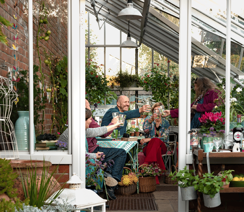 Alitex customers in a greenhouse