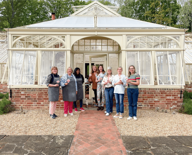 Greenhouse workshop guests