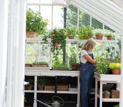 Lady in Alitex Greenhouse