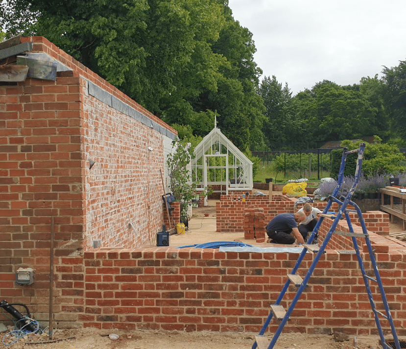 Alitex Greenhouse Base being built