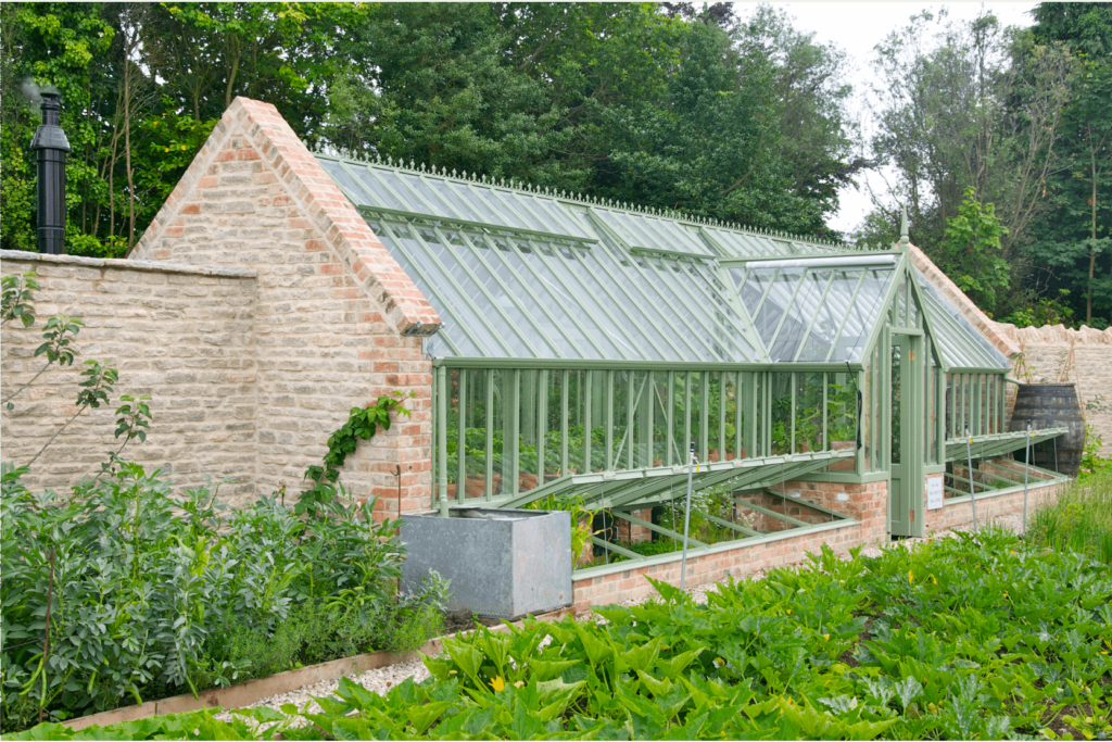 alitex greenhouse with kitchen garden at the pig hotels
