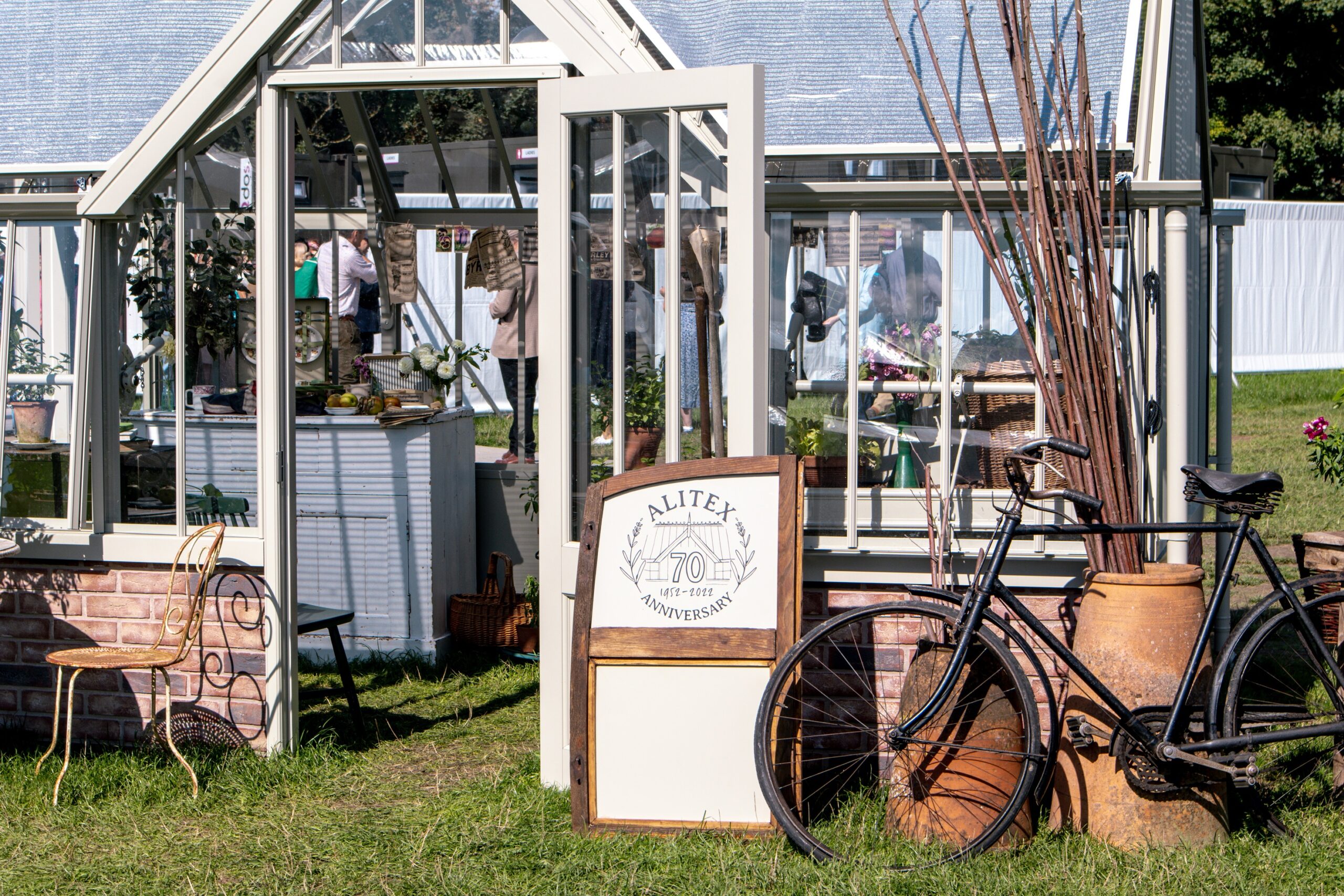 Alitex greenhouse displayed at the Goodwood festival