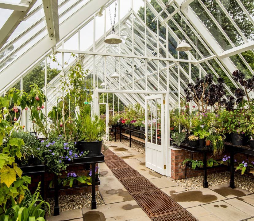 Sustainable greenhouse at Logan botanics