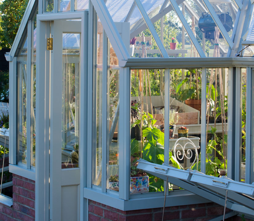 Traditional glasing system examples greenhouse