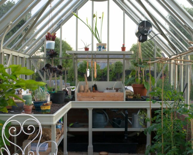 Wimpole greenhouse internal layout