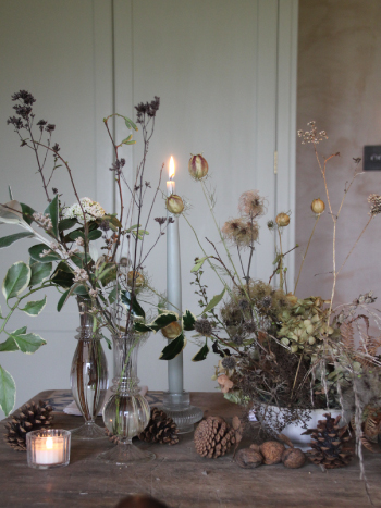 christmas table scaping at alitex