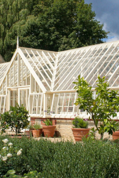Bespoke Alitex greenhouse in walled garden