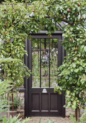 Alitex black greenhouse front door
